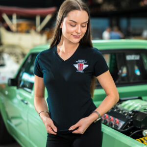Damska koszulka z logo "Muzeum Motoryzacji WENA"